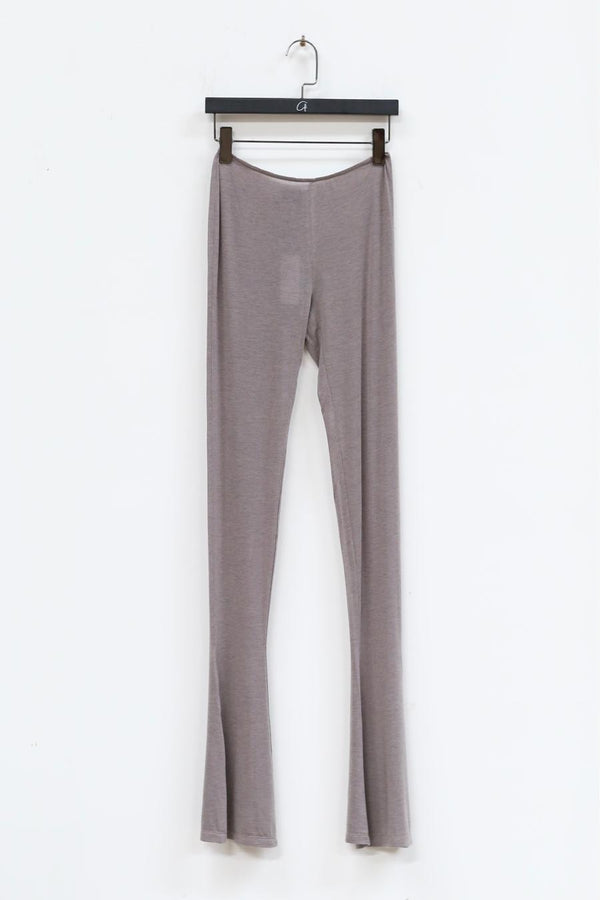 Un Morceau skin friendly wool flared trousers AW22 UM222XZ04 Grey PUM31